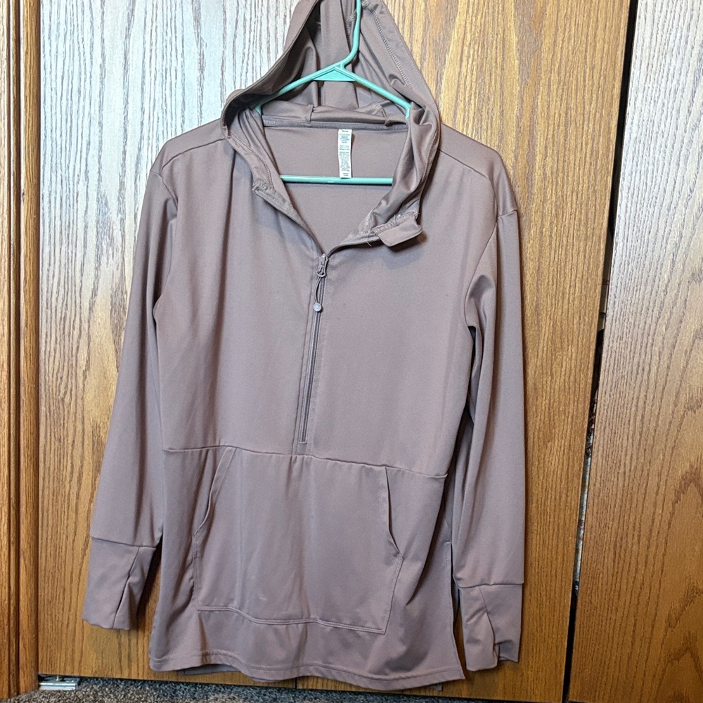 Brown Hooded Pullover